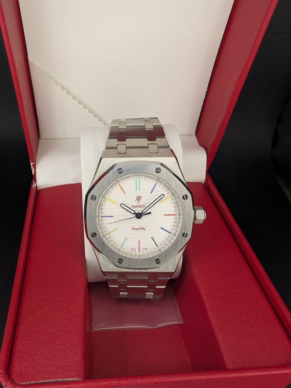 HUIT BLANC - AP Swatch Royal Pop! METAL MOD! Audemars Piguet - Automatic